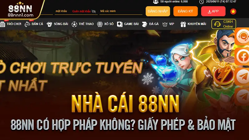 88NN - Nhà Cái Cá Cược Uy Tín Hàng Đầu Châu Á | Casino & Thể Thao Online 4 88NN Có Hợp Pháp Không? Giấy Phép & Bảo Mật